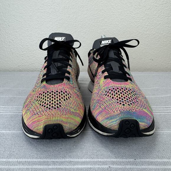 Nike Flyknit Racer 3.0 Lace Up Running Sneakers Multicolor Grey Tongue 8.5 main image 12
